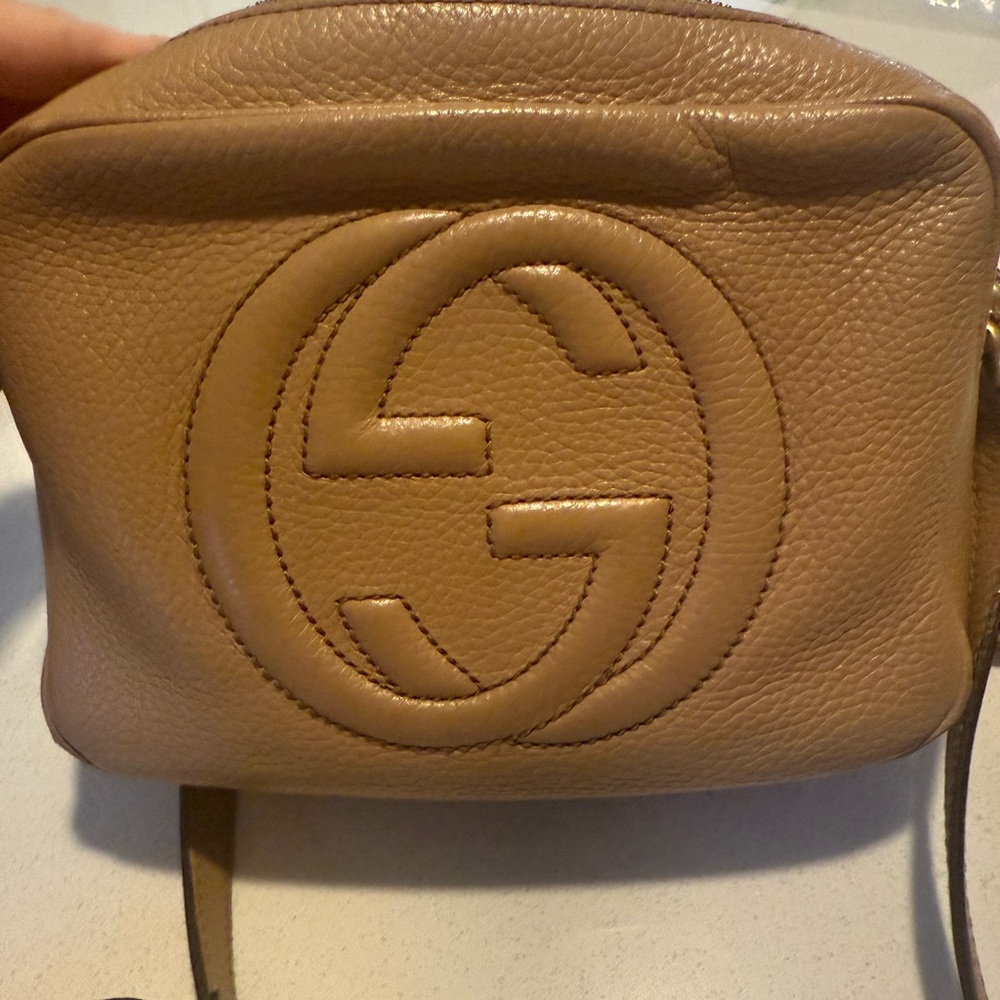 Gucci Brown Leather Crossbody Bag